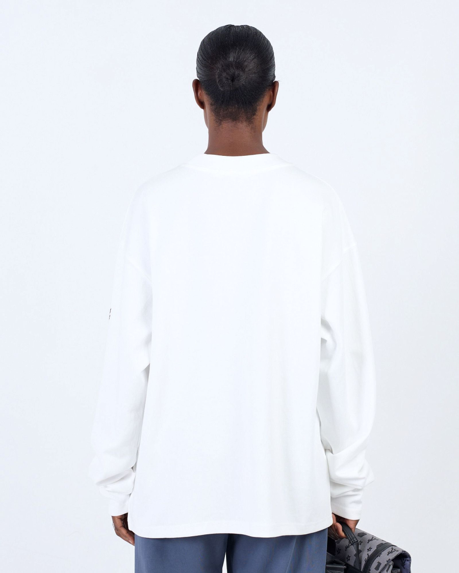 Лонгслив FLYING A WHITE ASIA ST 71, цвет: белый, Ast71.sleeve-flying-A-wh купить онлайн