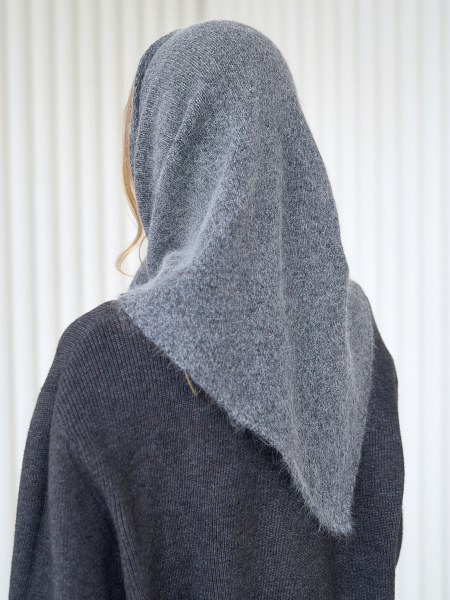 Косынка с ангорой I.B.W., цвет: серый KJ125 купить онлайн