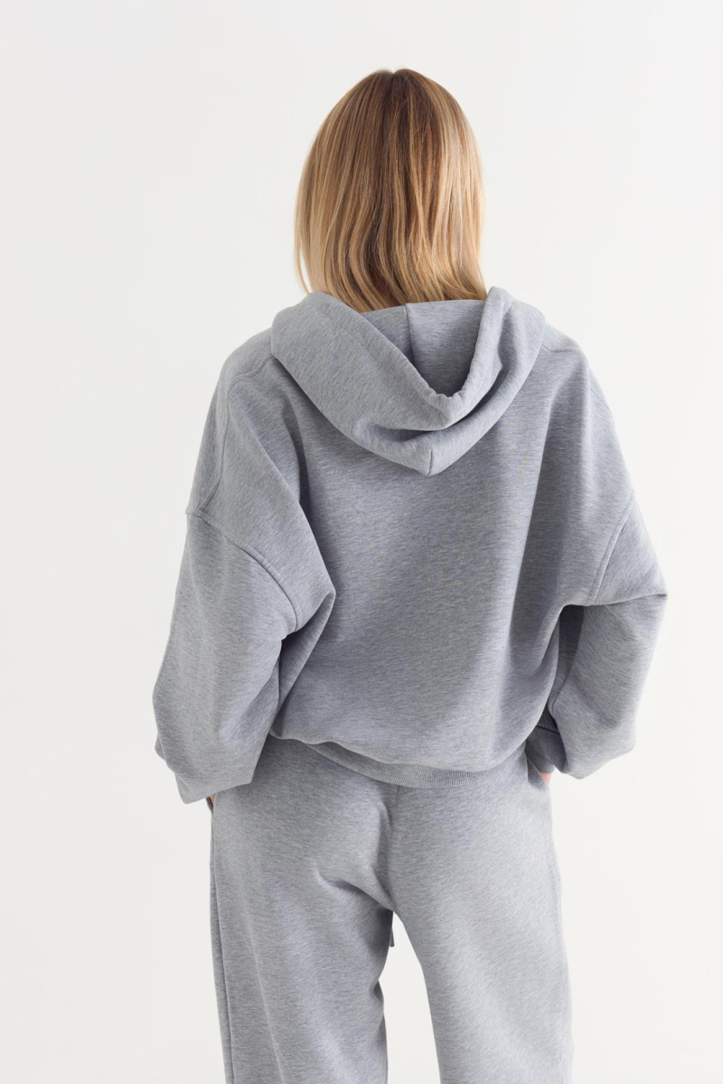 Худи на молнии Capsule CULT, цвет: серый меланж,  купить онлайн