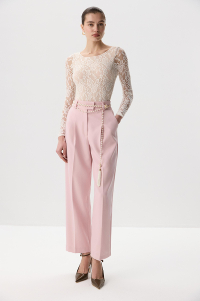 Боди из эластичного кружева с длинным рукавом Charmstore, цвет: молочный, 218-474112-111 купить онлайн