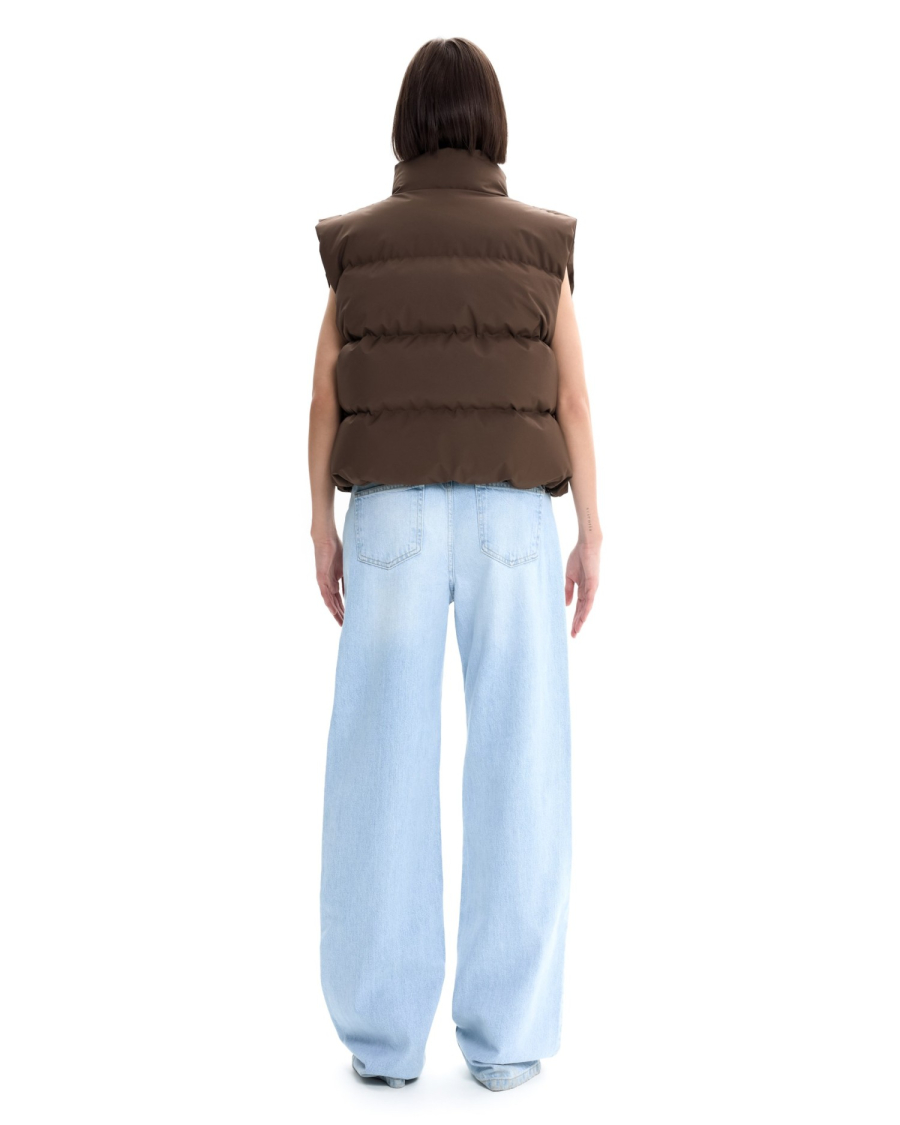 Жилет базовый мини Suborbia, цвет: коричневый, 006841 купить онлайн