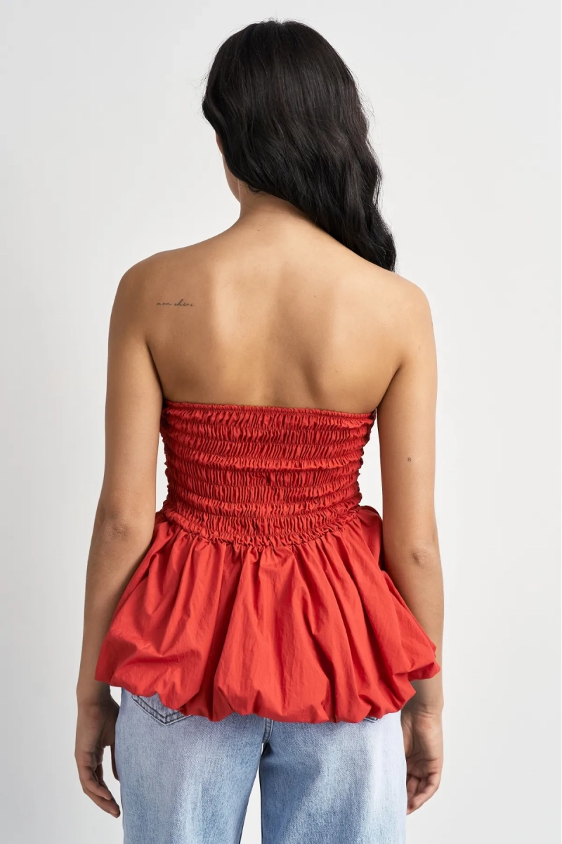 Топ-корсет с баской Erist store, цвет: красный, НФ-00003521 купить онлайн