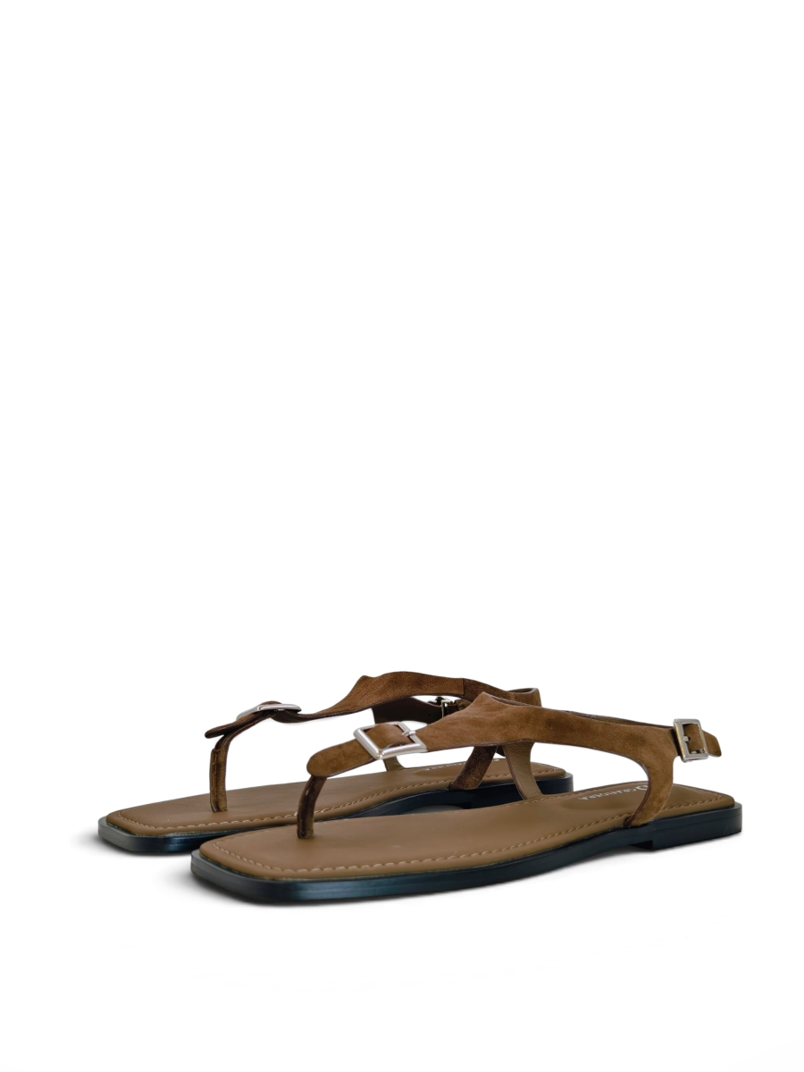 Сандалии из натуральной замши GRANDERA, цвет: коричневый am10501-20-y19b (30) купить онлайн