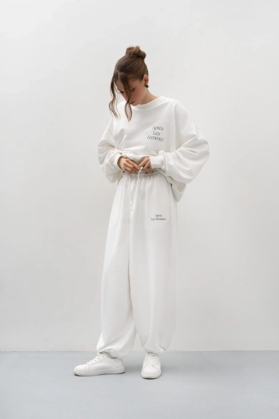 Брюки широкие TRES, цвет: молочный, НФ-00000441 купить онлайн