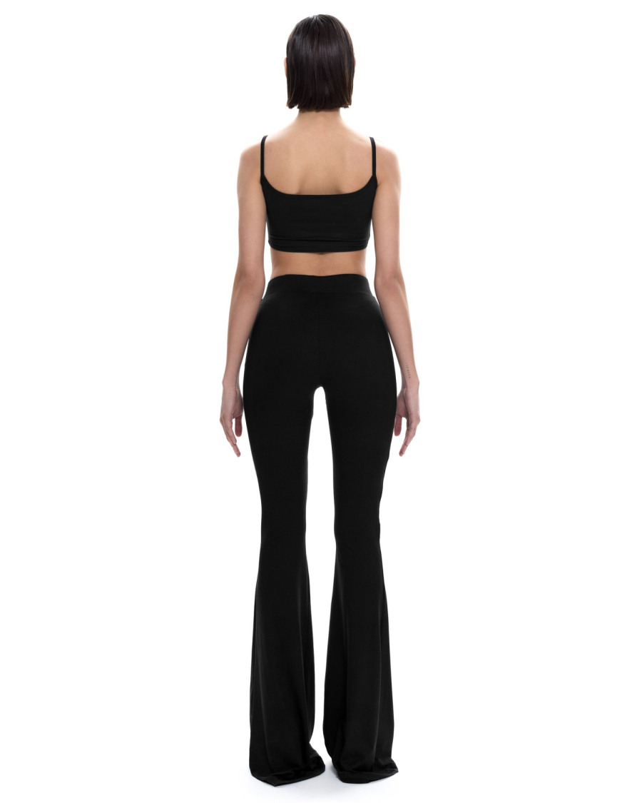 Брюки клёш базовые Suborbia, цвет: Черный, 006894 купить онлайн