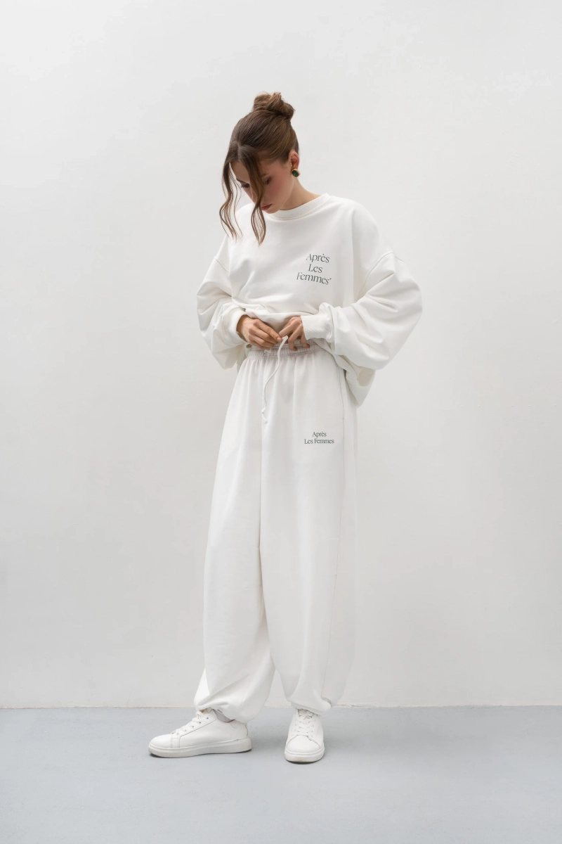 Брюки широкие TRES, цвет: молочный, НФ-00000441 купить онлайн