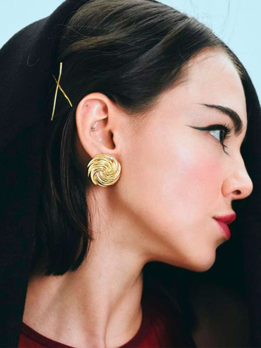 Серьги Muse Gold MOSSA jewelry, цвет: позолота, 032-104-0004 купить онлайн
