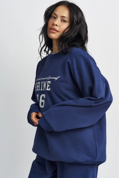 Свитшот винтажный Erist store, цвет: темно-синий, НФ-00003404 купить онлайн