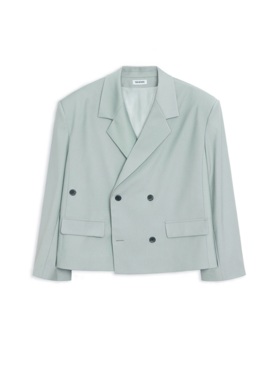 Пиджак укороченный ТВОЙ АНТИГЕРОЙ, цвет: голубой, #06csj0101 купить онлайн