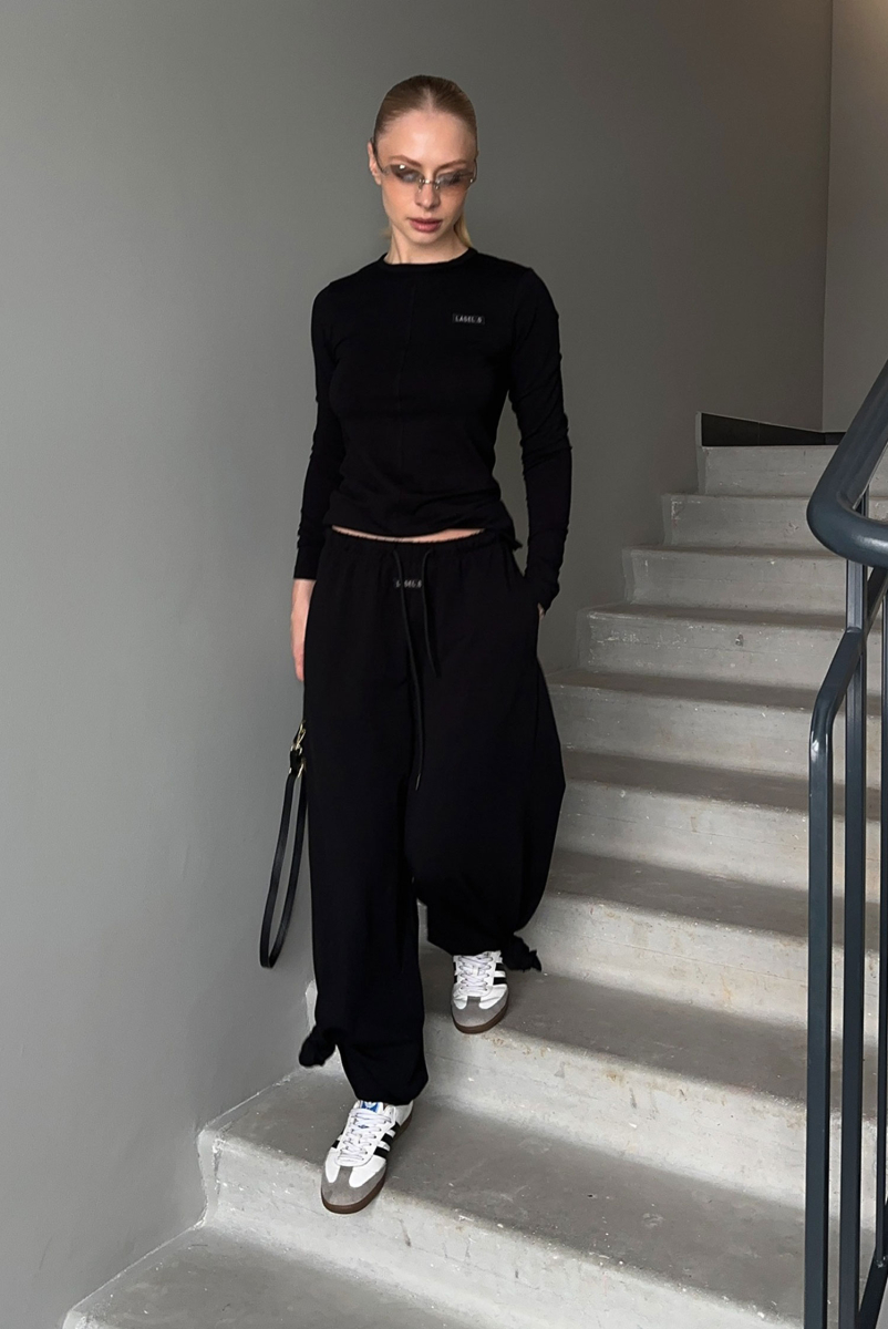 Лонгслив slim-fit BLACK Label .B, цвет: black, Tp.03.3.4101BLC купить онлайн