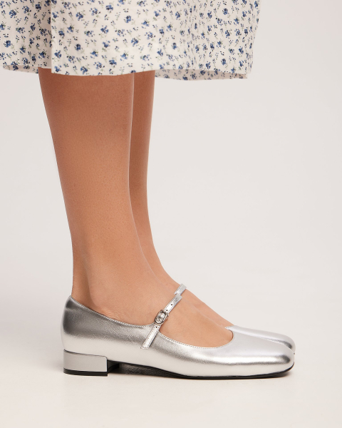 Туфли Мэри Джейн To be Blossom, цвет: silver 400043 купить онлайн