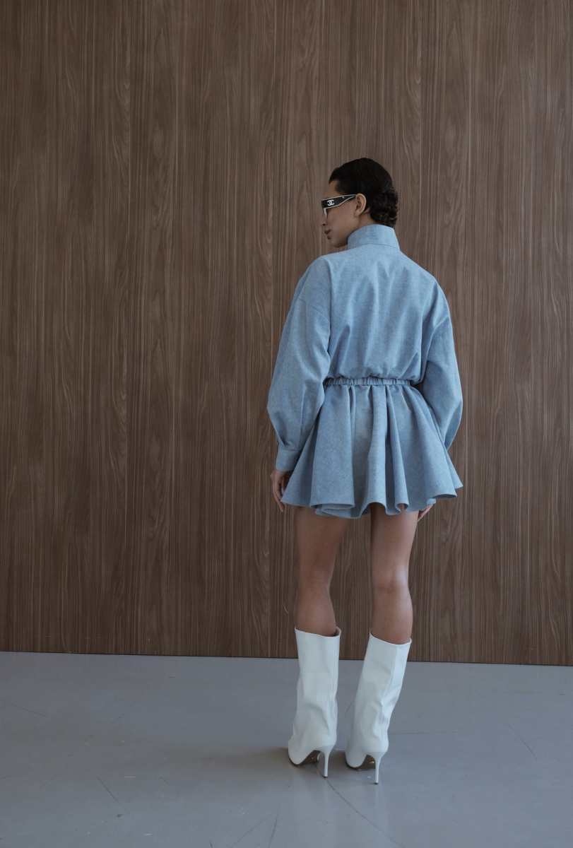 Юбка из денима "Небо" Мини, цвет: голубой, НФ-00000500 купить онлайн