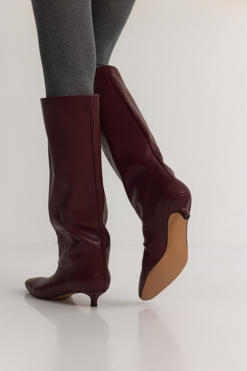 Сапоги из экокожи Lera Nena, цвет: Бордовый LNU.402.18093.330 купить онлайн