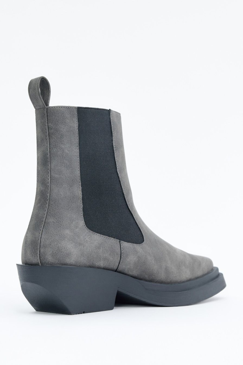 Ботинки-челси из экокожи Lera Nena, цвет: серый с принтом LNU.304.13914.801 купить онлайн