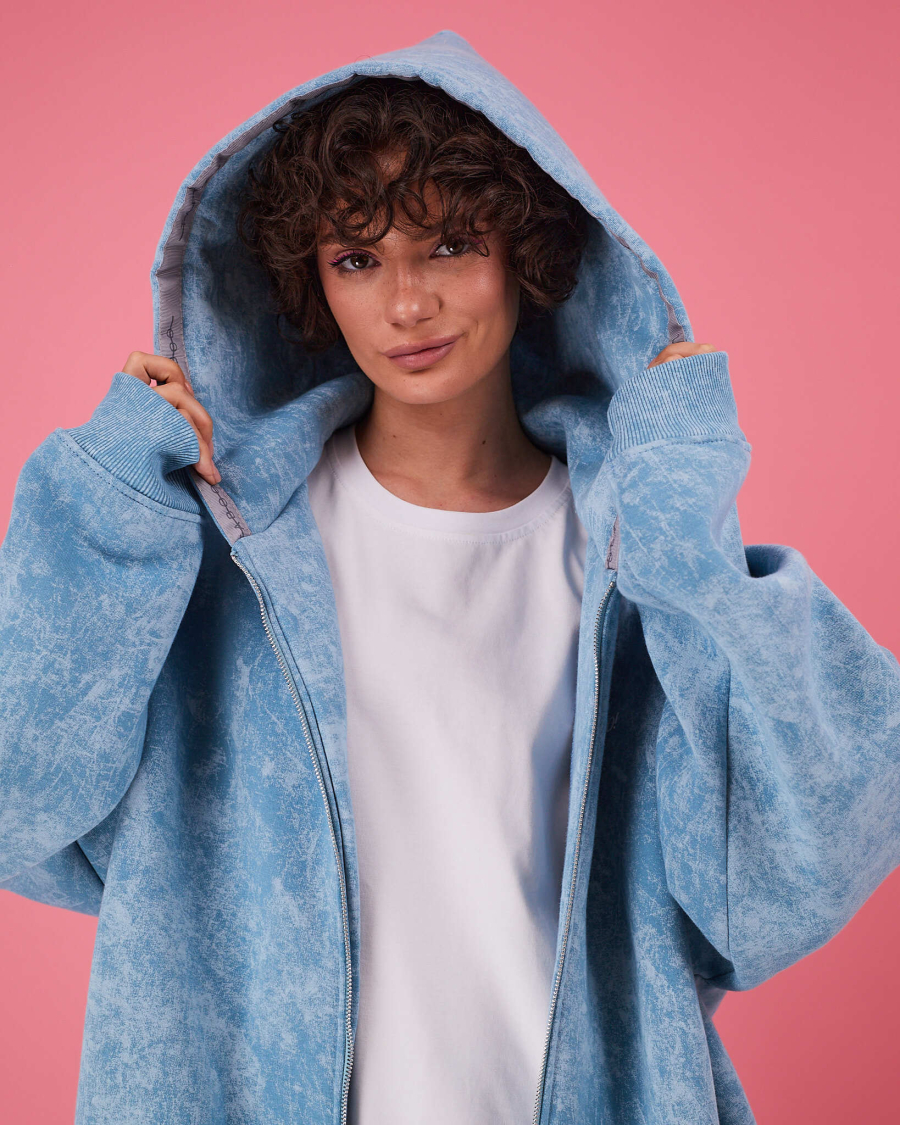 Табуха на молнии варенка TABOO, цвет: голубой, Tz13 купить онлайн