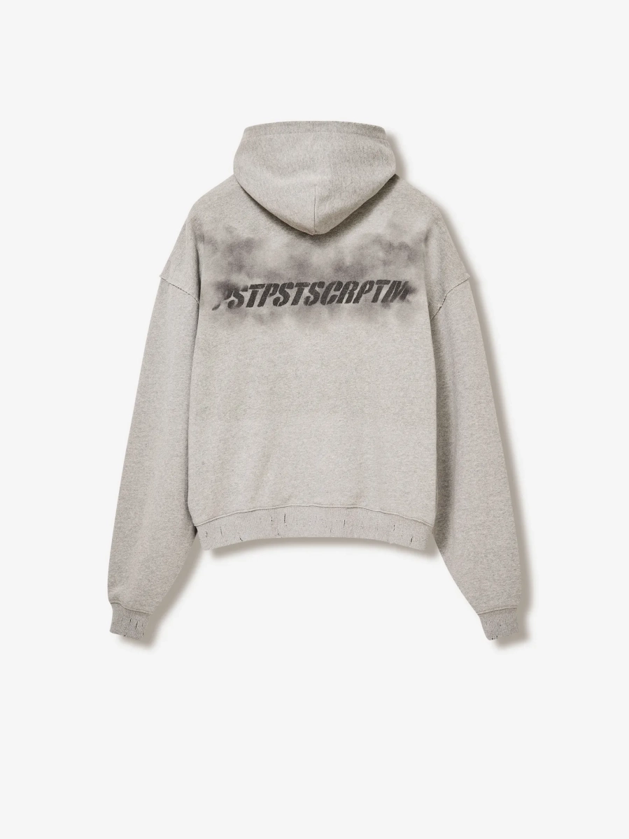 Зип Худи с принтом p.p.s., цвет: серый,  купить онлайн