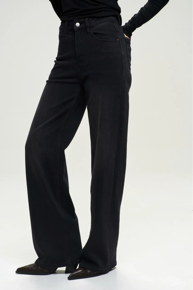 Джинсы-трубы Black Erist store, цвет: Черный, НФ-00001265 купить онлайн