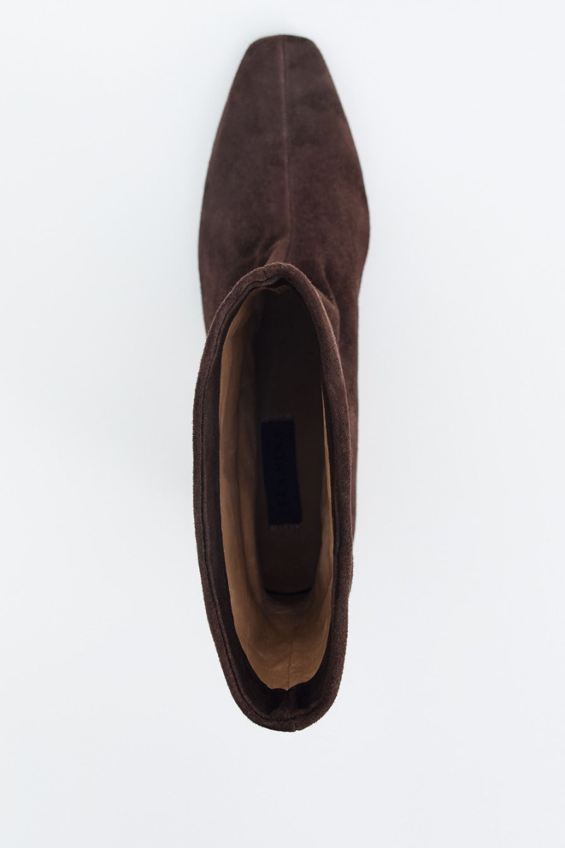 Ботильоны из натуральной замши Lera Nena, цвет: коричневый с принтом LN.302.16630.701 купить онлайн