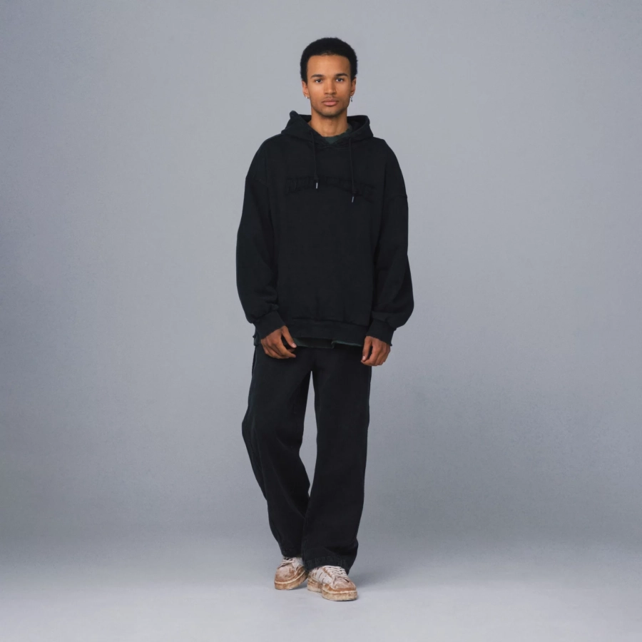 Худи Basic Distressed U NAIPACHE, цвет: Черный,  купить онлайн