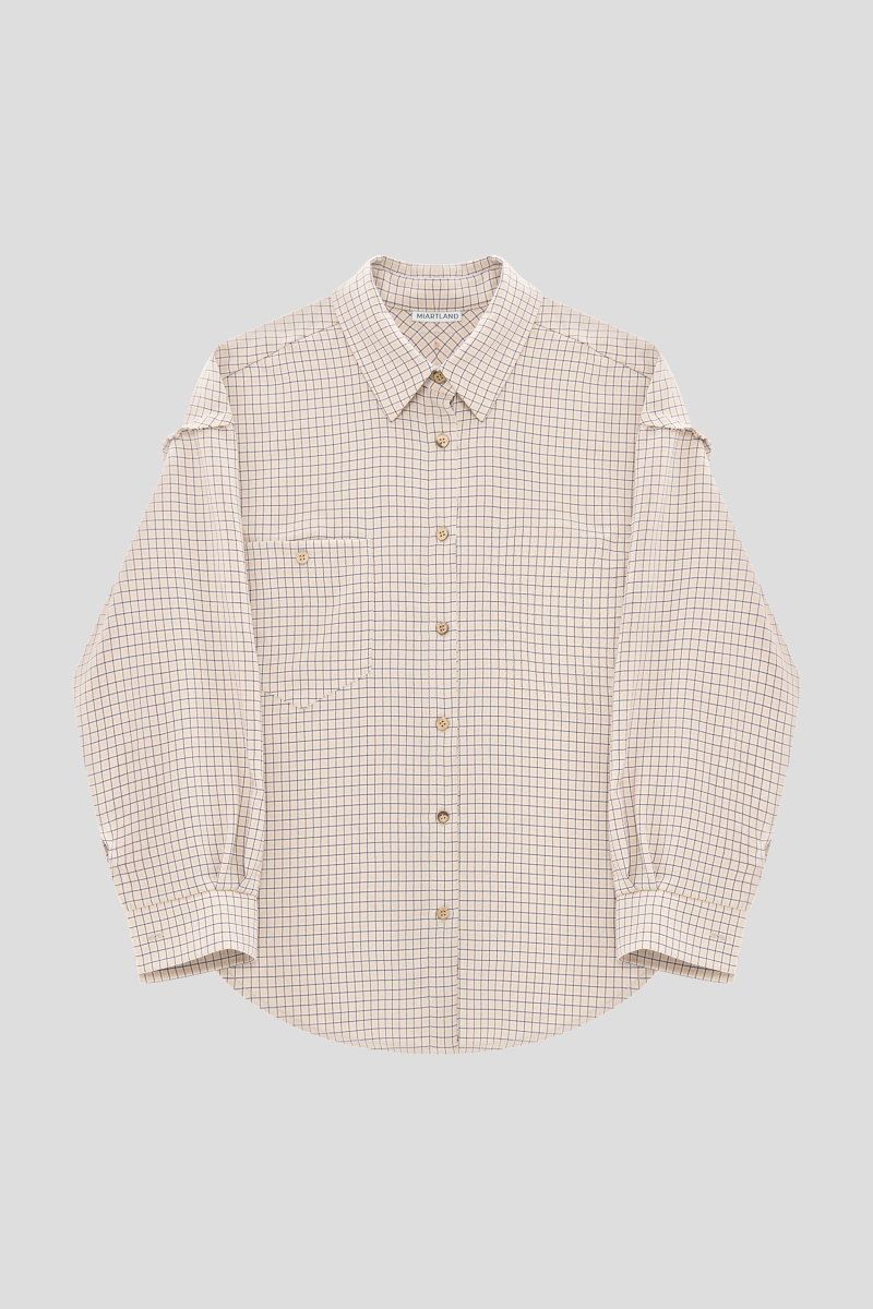 Рубашка "EASE" MIARTLAND, цвет: бежевый, НФ-00000757 купить онлайн