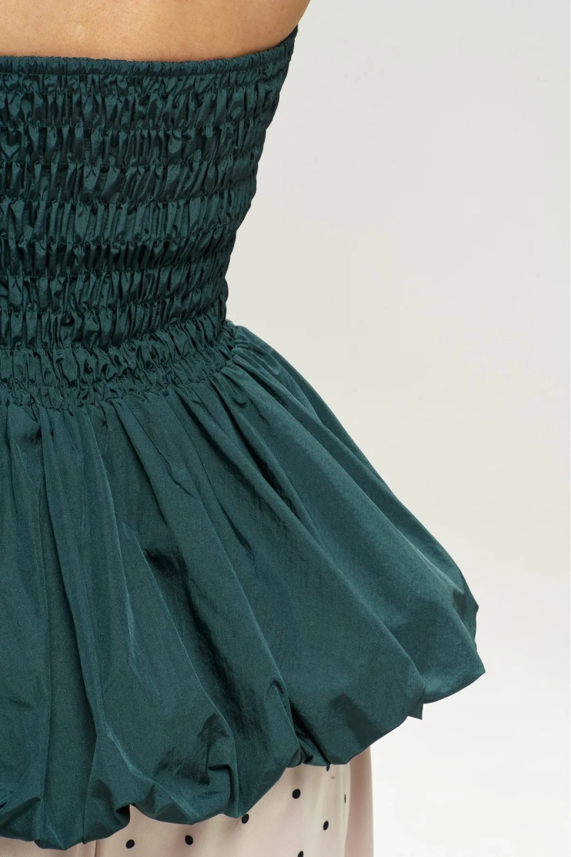 Топ-корсет с баской Pine Green Erist store, цвет: зеленый, НФ-00002962 купить онлайн