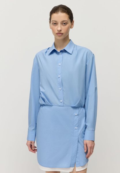 Платье-рубашка AROUND, цвет: голубой, 2214_461C01 купить онлайн