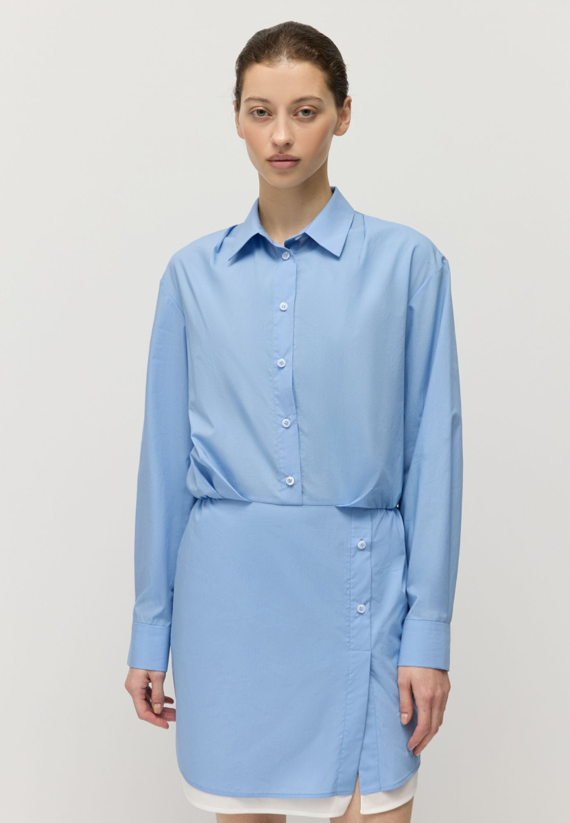 Платье-рубашка AROUND, цвет: голубой, 2214_461C01 купить онлайн