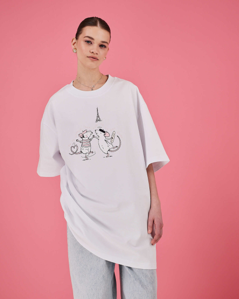 Футболка В Париже TABOO, цвет: белый, ThParis купить онлайн