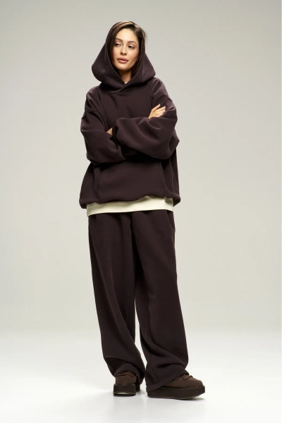 Худи с начесом Brown Erist store, цвет: коричневый, НФ-00003015 купить онлайн