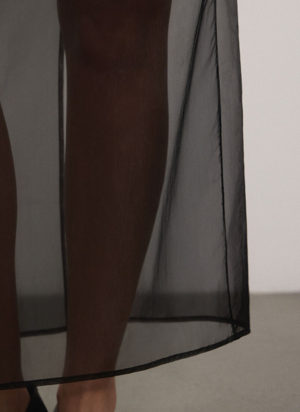 Юбка из органзы ALL WE NEED, цвет: Черный,  купить онлайн