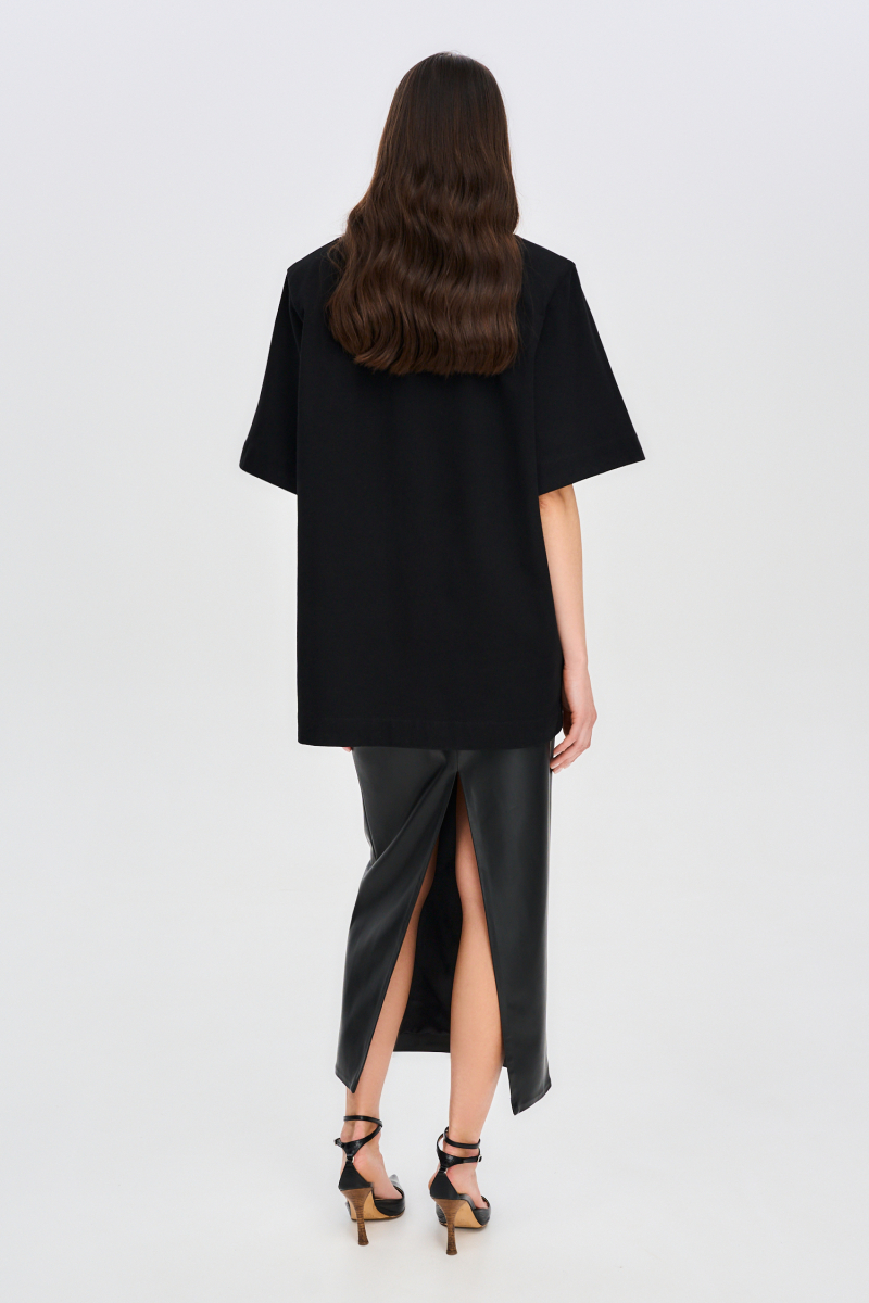 Футболка FRAME на молнии F/W 24/25 Label .B, цвет: black, Tp.04.4.5556BLC со скидкой купить онлайн