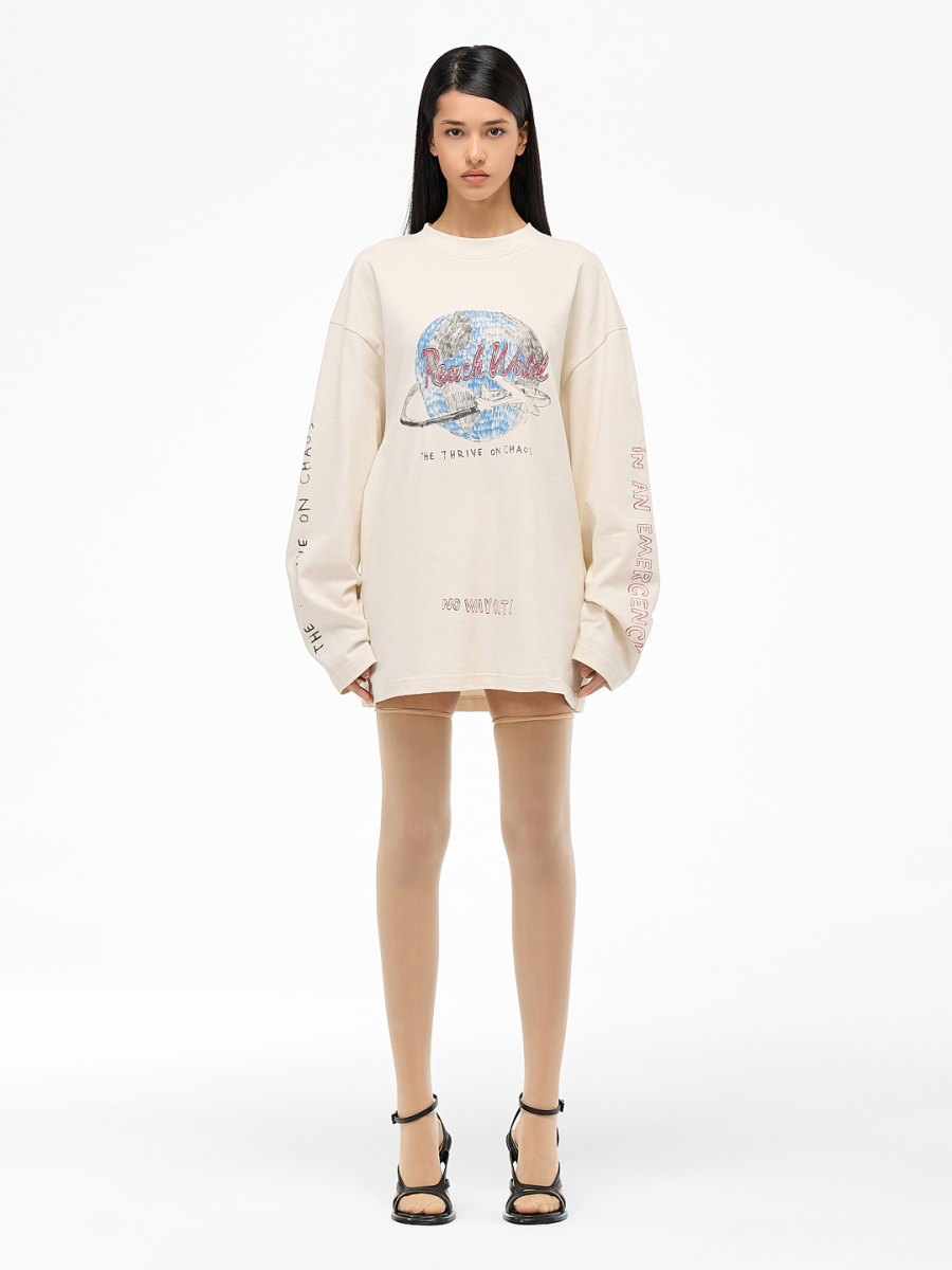 Лонгслив "Хаос" FRHT&OUT OF REACH, цвет: арктический, LSCHSRTC купить онлайн