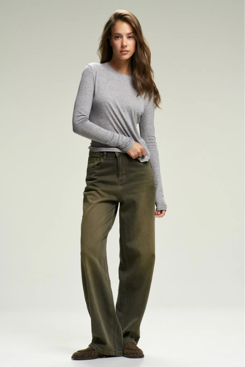 Джинсы RELAXED Washed Brown