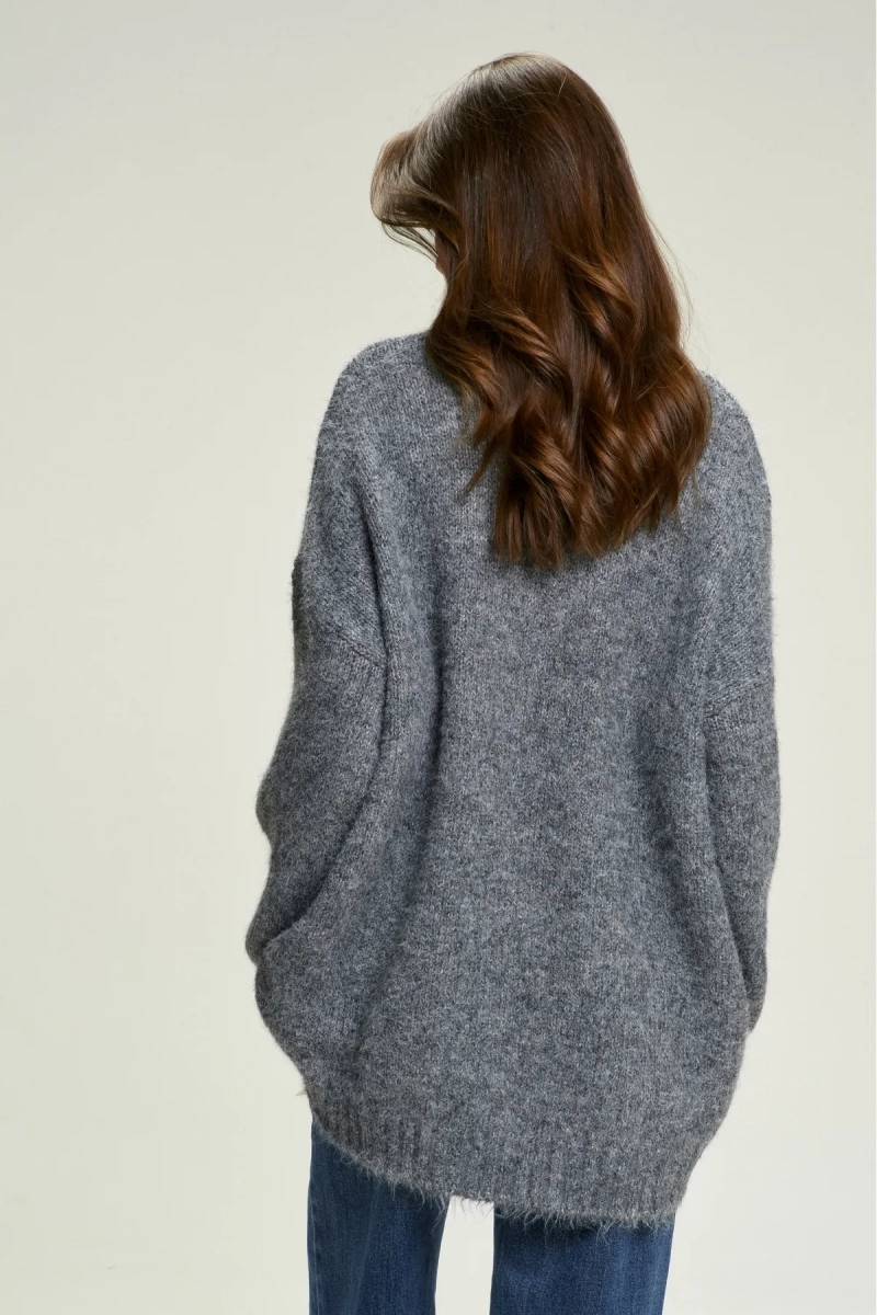 Джемпер Oversized из смесовой шерсти Grey Erist store, цвет: серый, НФ-00002932 купить онлайн