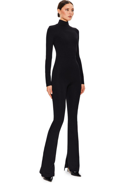 Комбинезон с расклешенными брюками SODAMODA, цвет: Черный, 17360 купить онлайн