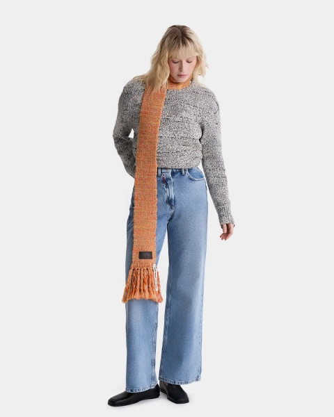 Узкий шарф Arny Praht, цвет: оранжевый  купить онлайн