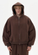 Оверсайз худи crop на молнии all., цвет: BROWN, 00454 купить онлайн