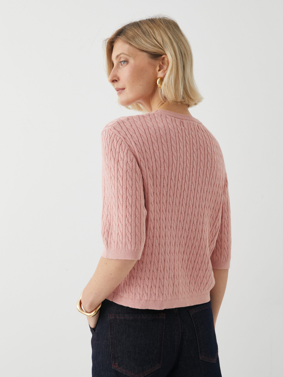 Джемпер с коротким рукавом Marou, цвет: розовый Mar_26021407 |трендовая новинка купить онлайн