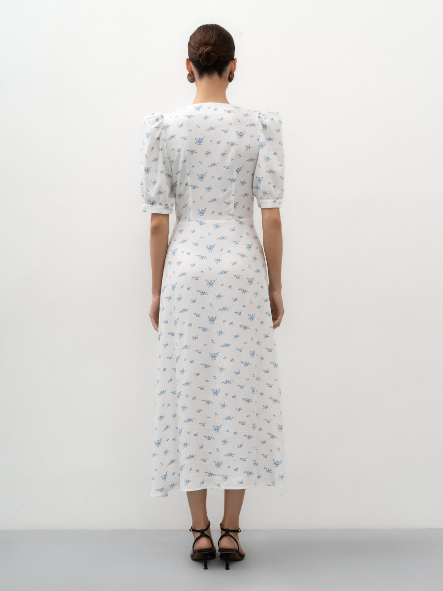 Платье с цветочным принтом TRES, цвет: молочный, НФ-00002756 купить онлайн