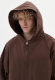 Оверсайз худи crop на молнии all., цвет: BROWN, 00454 купить онлайн
