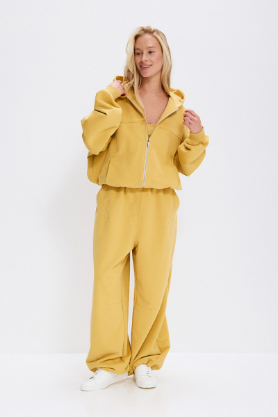 Олимпийка из бархатистого хлопка ABDA, цвет: сафари, 912605701470 купить онлайн