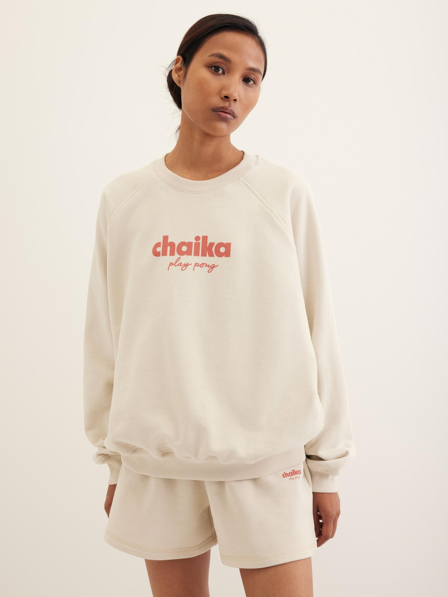 Свитшот «play-pong» Chaika, цвет: Светло-серый, SS25SS01-11 купить онлайн