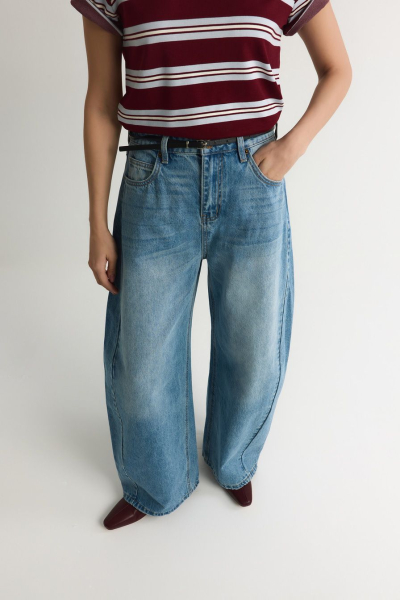 Джинсы из 100% хлопка TOPTOP, цвет: голубой, TT.036.18849.600 купить онлайн