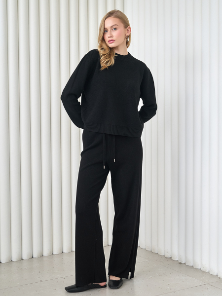 Костюм джемпер с брюками I.B.W., цвет: Черный, KJ109 купить онлайн