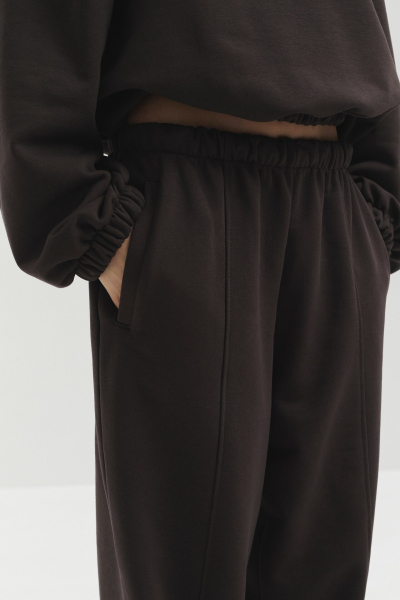 Джоггеры из футера marte, цвет: коричневый,  купить онлайн