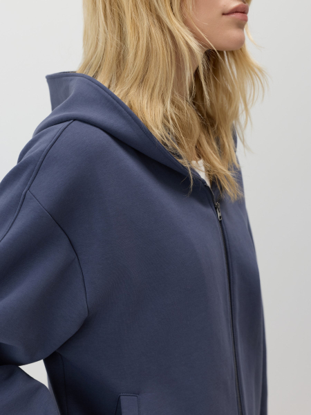 Прямое худи Conso, цвет: синий,  купить онлайн