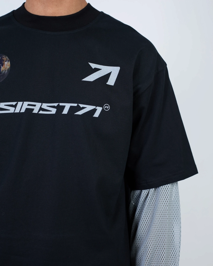 Лонгслив JERSEY MESH SLEEVES BLACK ASIA ST 71, цвет: Черный, Ast71.lsleevs-jersey-mesh-bl купить онлайн