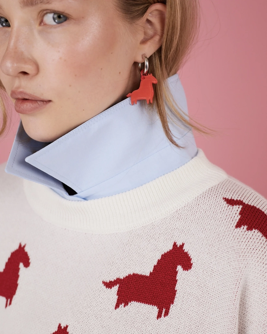 Свитер года TABOO, цвет: белый, svyear купить онлайн