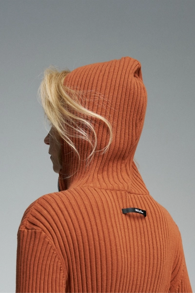 Кардиган с капюшоном WALK OF SHAME, цвет: коричневый, KNC006/FW2526 купить онлайн