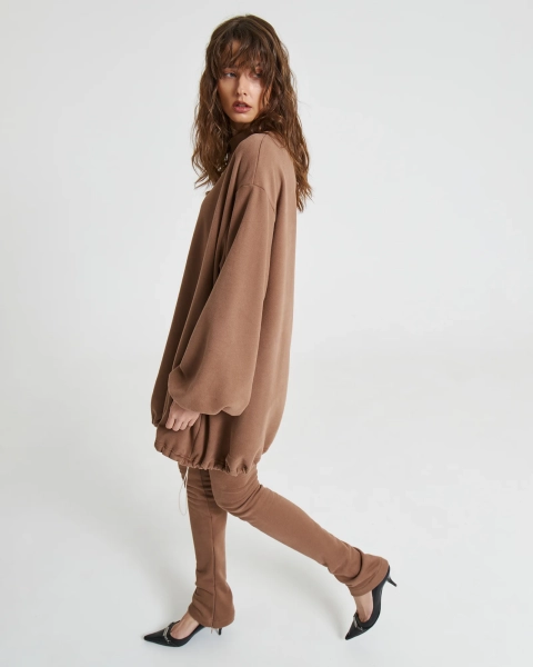 Брюки SLIM FIT с эффектом велюра NUT Anmuse, цвет: коричневый,  купить онлайн